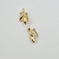 گوشواره پفکی طرح برگ - 5549 - 5550