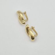 گوشواره پفکی طلایی - 5552