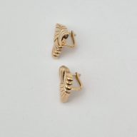 گوشواره پفکی مثلث رزگلد - 5564