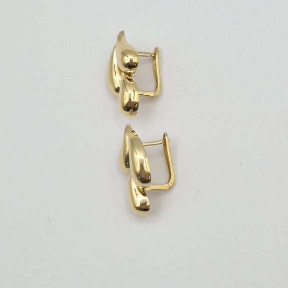 گوشواره پفکی طلایی - 5566 - 5568