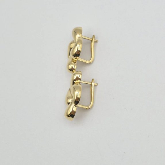 گوشواره پفکی طلایی - 5569