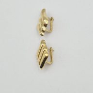 گوشواره پفکی طلایی - 5571