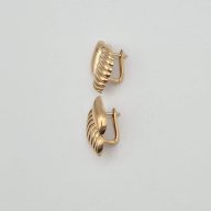 گوشواره پفکی صدف رزگلد - 5573