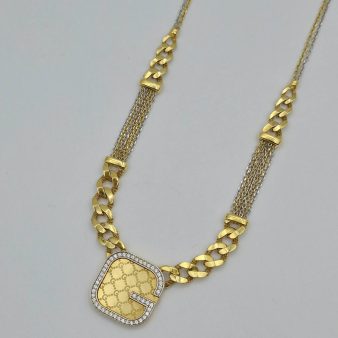 گردنبند گوچی نگین دار - 5611