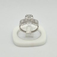 انگشتر نگین دار حلقه و پشت حلقه - 5714 - 5715