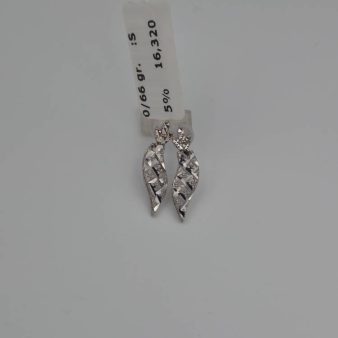 گوشواره تراش سفید - 16320