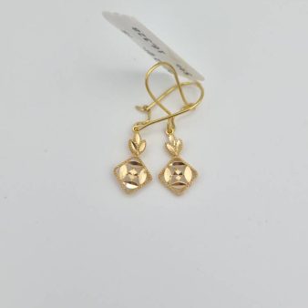 گوشواره تراش زرد - 16328