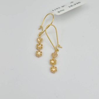 گوشواره تراش زرد - 16330