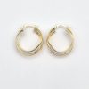 گوشواره حلقه ای سه رنگ - 5025