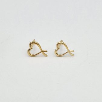 گوشواره میخی قلب - 5497