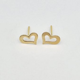 گوشواره میخی قلب - 5498