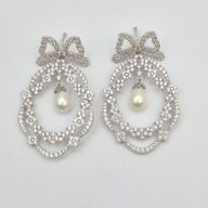 ست پلاک و گوشواره طرح جواهر - 3312 - 5610