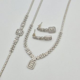 سرویس نگین باگت سفید - 5619