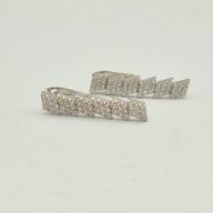 نیم ست نگین دار سفید - 5653 - 5654
