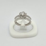 انگشتر نگین دار حلقه و پشت حلقه - 5716 - 5717