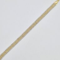 دستبند رولکس طلایی و سفید - 5749