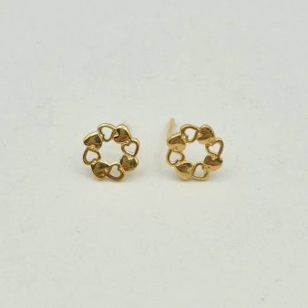 گوشواره میخی قلب - 5849