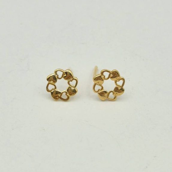 گوشواره میخی قلب - 5849